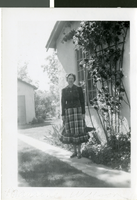 Photograph of Maurine Wilson at her home in Las Vegas, circa 1940s