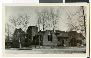 Photograph of First Methodist Church after fire, Las Vegas, circa 1950-1960s