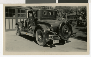 Photograph of the Hubbards's car, circa 1910s