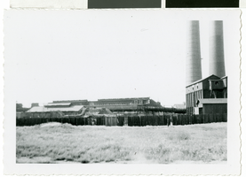 Photograph of a smelting plant, circa early 1900s