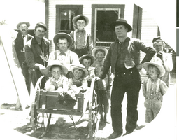 Photograph of a Mail delivery cart, Las Vegas, 1908