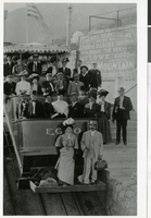 Photograph of Ed Von Tobel, Sr. and Marie Hamerl on their honeymoon in Southern California, October, 1908