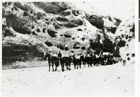 Photograph of the Frehner Ore Team, circa 1930s