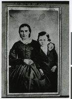 Photograph of Willie LeRoy McGonagill with his mother, circa 1870s