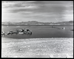 Film transparency of the Boulder Beach Marina, Lake Mead, Nevada, 1961