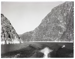 Film transparency of a canyon in Lake Mead, Nevada, 1962