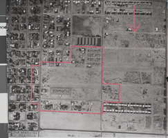 Photograph of the area projected for the building of the Madison School, Las Vegas, Nevada, 1957