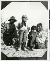 Photograph of a Paiute/Shoshone family, Pahrump Valley, Nevada, circa 1890s-1910s
