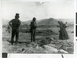 Photograph of Chief Tecopa with others, Ash Meadows or Pahrump Valley, Nevada, circa 1880s-1910s