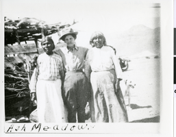 Photograph of Della White Fisk with two Paiute/Shoshone women, Ash Meadows, Nevada, circa 1880s-1910s