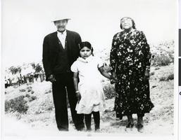 Photograph of an Indian family, Ash Meadows or Pahrump Valley, Nevada, circa 1880s-1910s