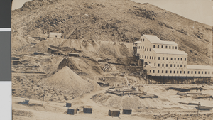 Photograph of an unidentified mining operation, probably in Nevada, circa 1900s