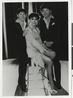 Photograph of Sue Kim and brothers, Holiday Casino, Las Vegas, August 24, 1988
