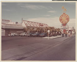 Photograph of the exterior of Slots-A-Fun Casino, Las Vegas, Nevada, circa 1973