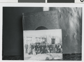 Photograph of Elks Lodge construction, Las Vegas, Nevada, early 1900s