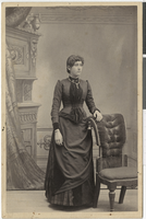 Photograph of "Lottie" Charlotte Amanda Breese Rockwell, 1890-1900
