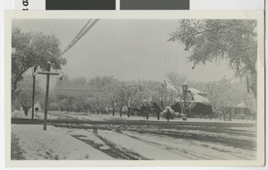 Photograph of snow, Las Vegas (Nev.), 1921
