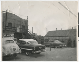 Photograph of the alley located behind the Elko Rooms, Las Vegas (Nev.), 1952