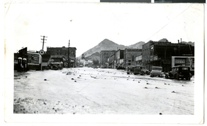 Photograph of a flood at Tonopah (Nev.), early to mid 1900s
