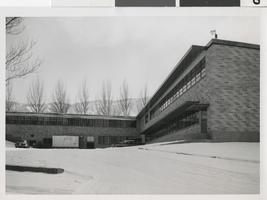 Photograph of Kennecott Copper Corporation's new comptroller's building, McGill, Nevada, 1960-1961