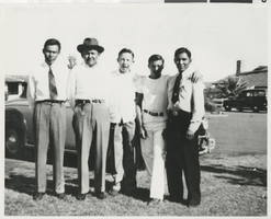 Photograph of Clarence Cleveland and others, 1940s