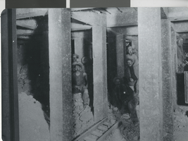 Photograph of a square set stope in Mohawk Mine at Goldfield (Nev.), 1907