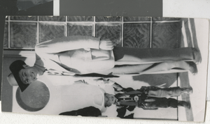 Photograph of Lloyd Katz and son Jeff, Las Vegas (Nev.), February 15, 1952