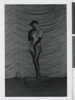 Photograph of topless showgirl, Las Vegas (Nev.), 1957-1960s