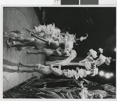 Photograph of showgirls on stage, Las Vegas (Nev.), 1957-1960s