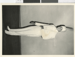 Photograph of a performer wearing a tuxedo and turban, Dunes Hotel, Las Vegas (Nev.), 1957-1960s