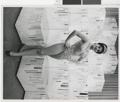 Photograph of showgirl in a ballet costume, Las Vegas (Nev.), 1957-1960s