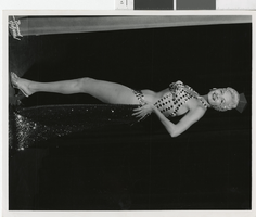 Photograph of a showgirl in costume, Las Vegas (Nev.), 1957-1960s