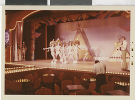 Photograph of Minsky's Burlesque dancers in rehearsal, December, 1969