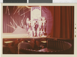 Photograph of Minsky's Burlesque dancers in rehearsal,  December, 1969