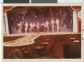Photograph of Minsky's Burlesque dancers in rehearsal,  December, 1969