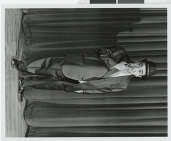 Photograph of Tommy "Moe" Raft in Minsky's Burlesque at the Aladdin Hotel and Casino, Las Vegas (Nev.), 1972