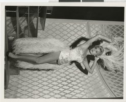 Photograph of Minsky's Burlesque showgirl Judy Bradshaw, 1972