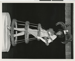 Photograph of Minsky's Burlesque showgirl Marion Barker at the Aladdin Hotel and Casino, Las Vegas (Nev.), 1972