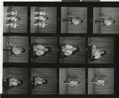 Photographs of Minsky's cast members in "Happy New Year" poses, 1970-1979