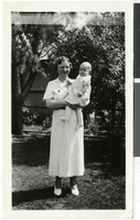 Photograph of Lottie and Shirley Wengert, May 12, 1935