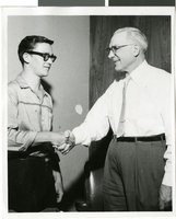 Photograph of Cyril Wengert with an unidentified man, 1960 -1965