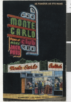 Postcard of the Monte Carlo Club, Las Vegas (Nev.), 1945-1956