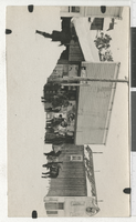 Postcard of a Post Office surrounded by snow, Manhattan (Nev.), early 1900s