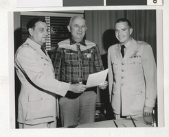 Photograph of C. D. Baker on Armed Forces Day, Nellis Air Force Base (Nev.), 1950s