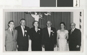Photograph of C. D. Baker and others at an event, 1950s-1960s