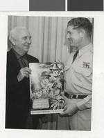 Photograph of C.D. Baker and a military officer, 1960s