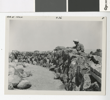 Photograph of men building a wall, Lake Mead, 1935-1940