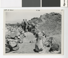 Photograph of men building a wall, Lake Mead, 1935-1940