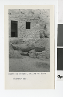 Photograph of cabin, Valley of Fire (Nev.), 1935-1940