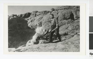 Photograph of Oliver Hardy and Jim Finlayson (Nev.), 1925-1929